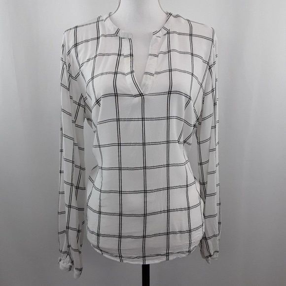 a new day Tops - 3 for $20 A New Day Plaid Popover Blouse Shirt Rayon XL